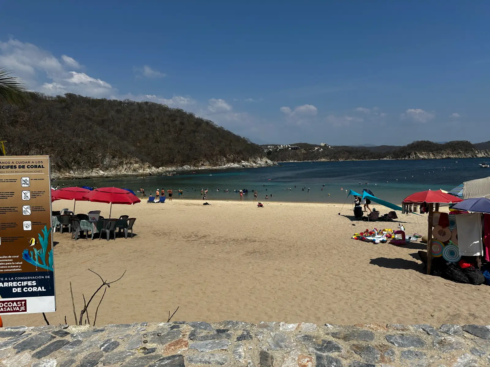 one of the many beaches found at the nine bays