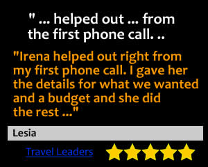 Testimonial from a client named Lesia