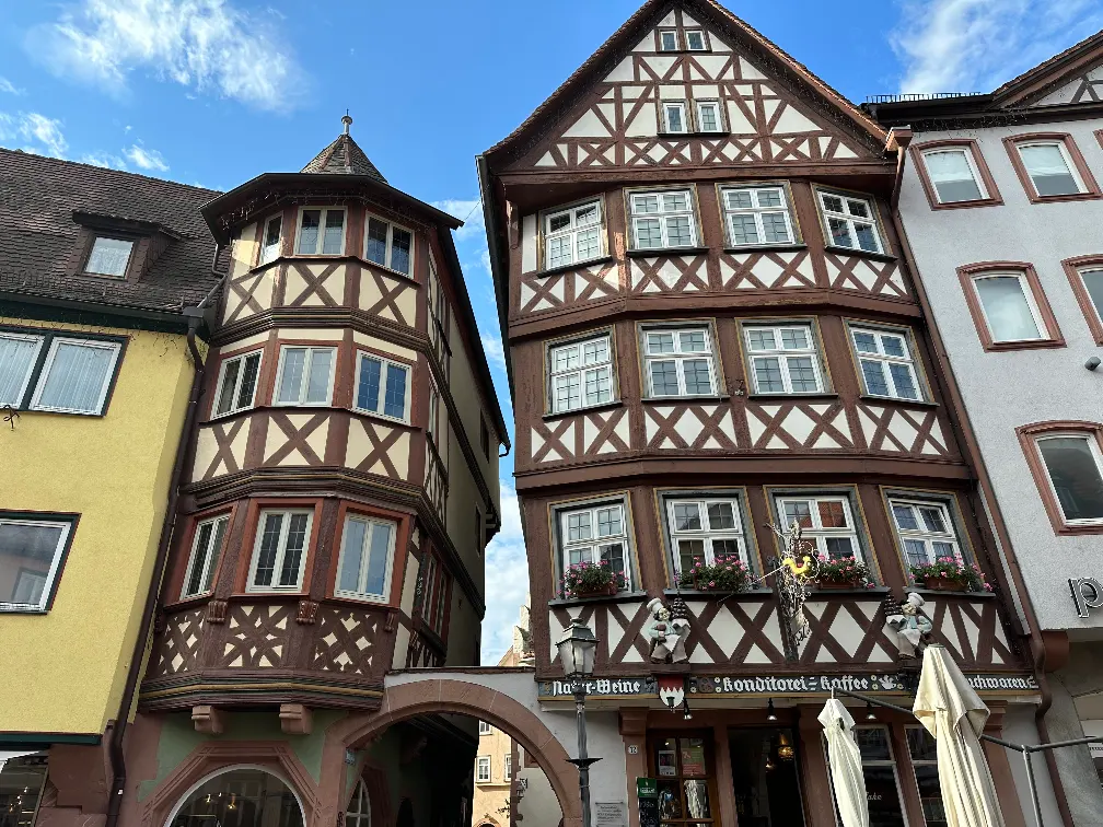 Rothenburg ob der Tauber's iconic medieval streets and half-timbered buildings